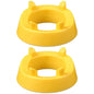 2PCS Football Basketball Volleyball Storage Stand Multi-Functional Ball Holder - Yellow