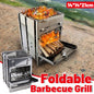 Outdoor Camping Mini Folding Wood Burning Stove Picnic Stainless Steel BBQ Grill