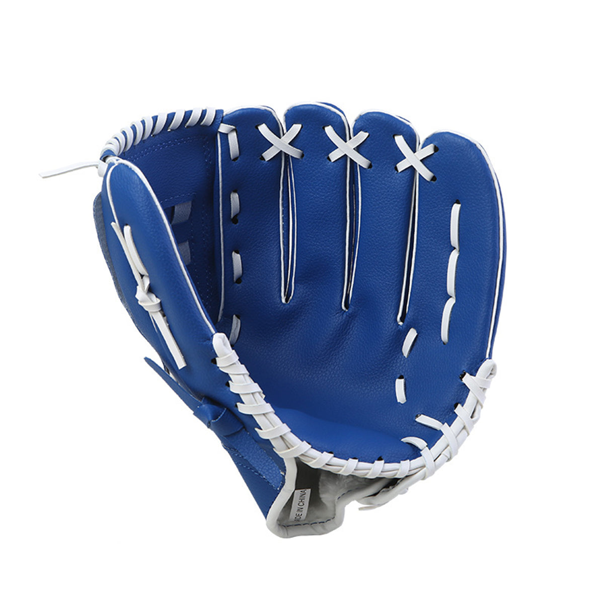 Baseball Glove Thickened Softball Glove Pitcher Mitt Sports Training Outdoor - Blue - 11.5in