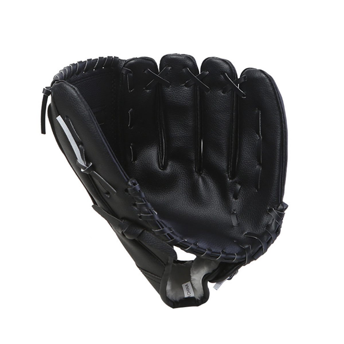 Baseball Glove Thickened Softball Glove Pitcher Mitt Sports Training Outdoor - Brown - 12.5in