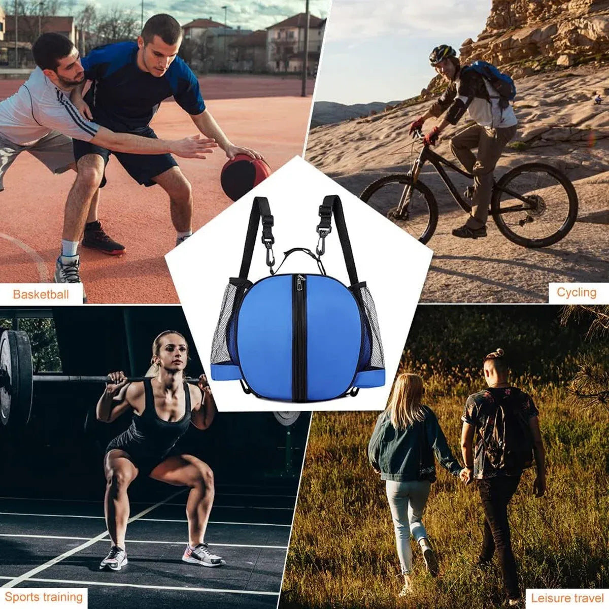 Waterproof Sports Outdoor Basketball Bag Gym Training Equipment Bag Backpack