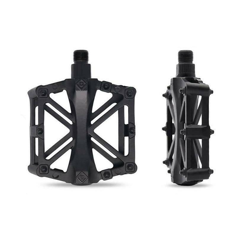 Bike Pedals Alloy Mountain Road MTB Colored Bicycle Nonslip Cycling Pedals 9/16" - Blue