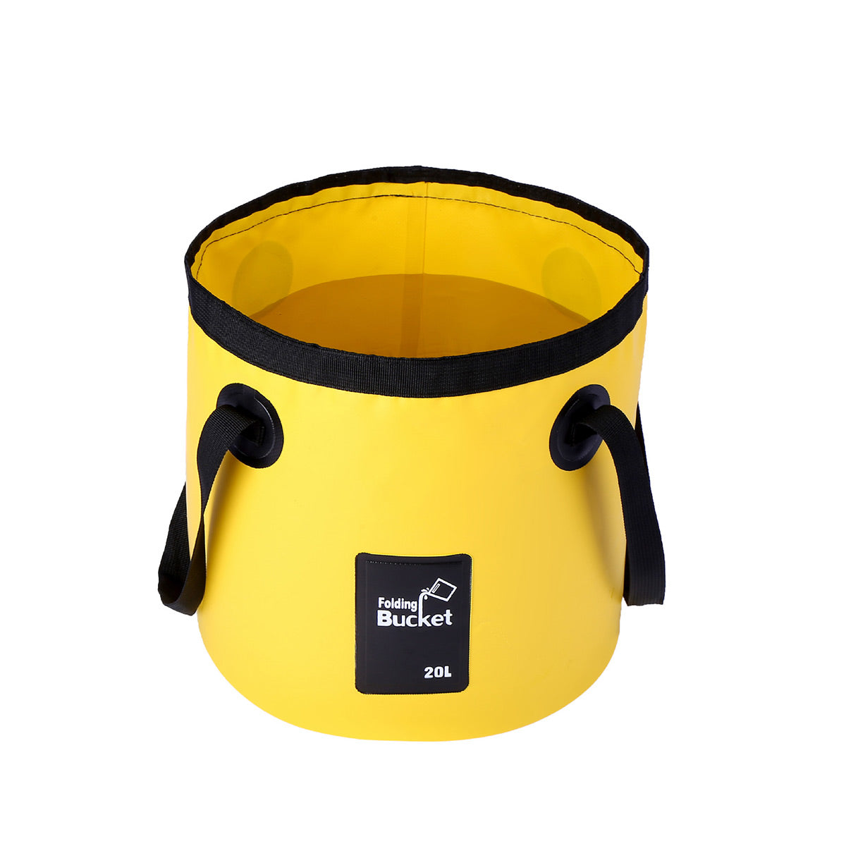 20L Portable Folding Bucket Water Container Camping Hiking Fishing Water Storage - Blue