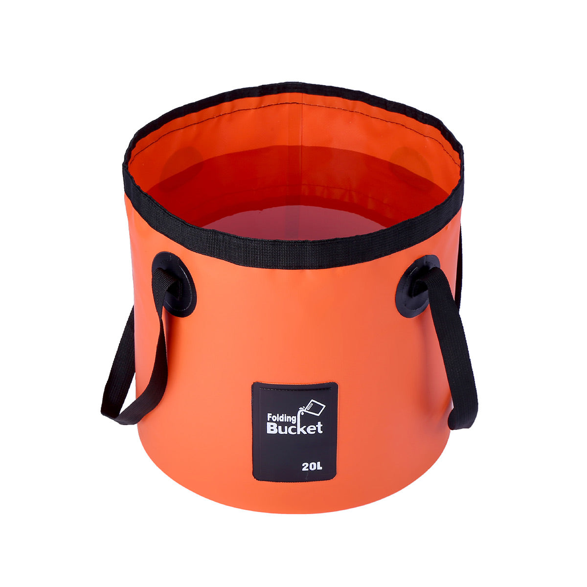 20L Portable Folding Bucket Water Container Camping Hiking Fishing Water Storage - Blue