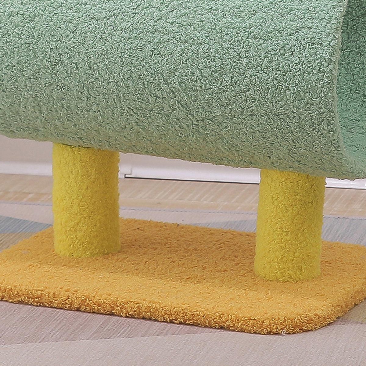 Climbing Frame Cat Scratching Post Jumping Platform Pet Toys for Cats and Kitten - Yellow