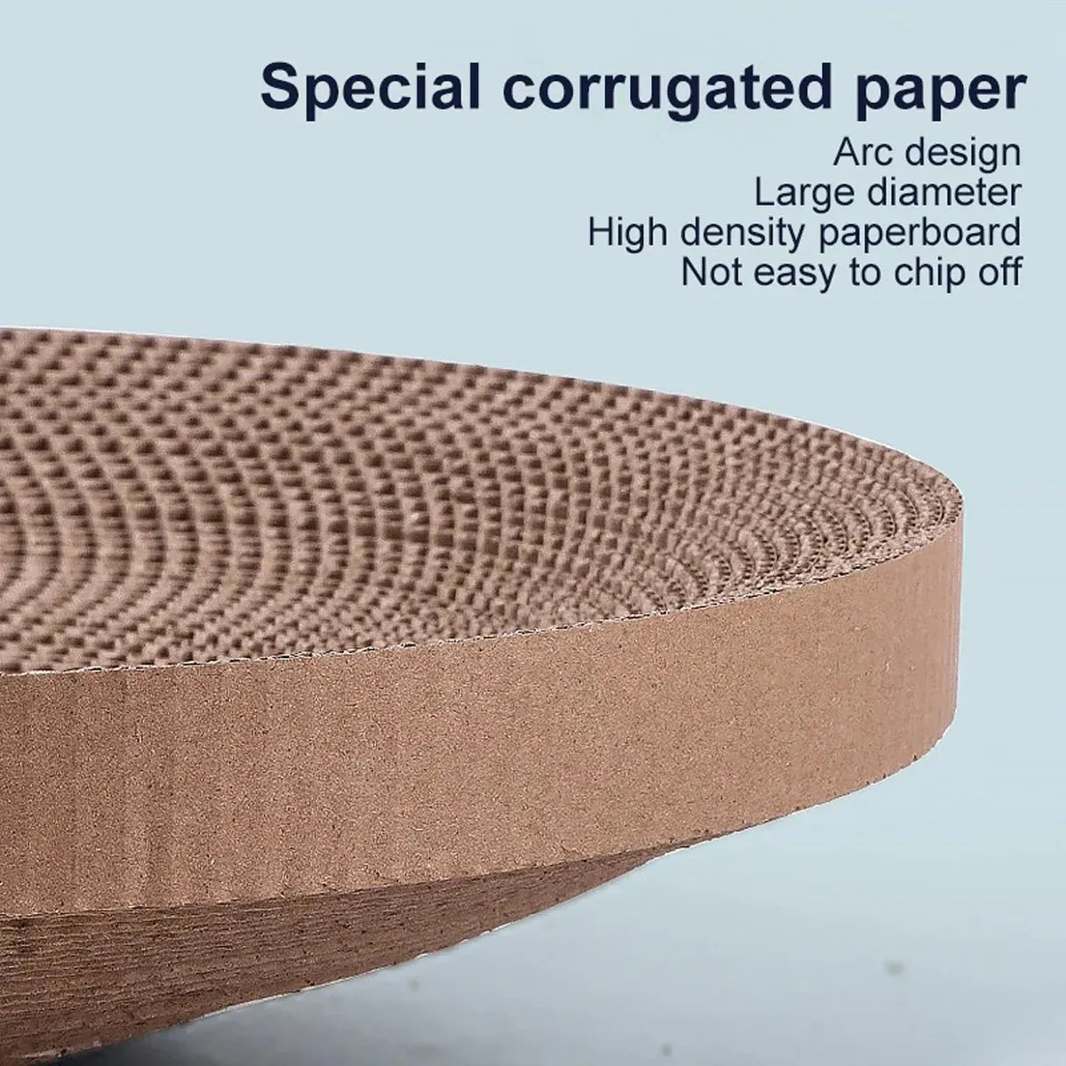 Cat Scratcher Turntable Toy Large Round Corrugated Board Nest Scratch Resistant - Blue