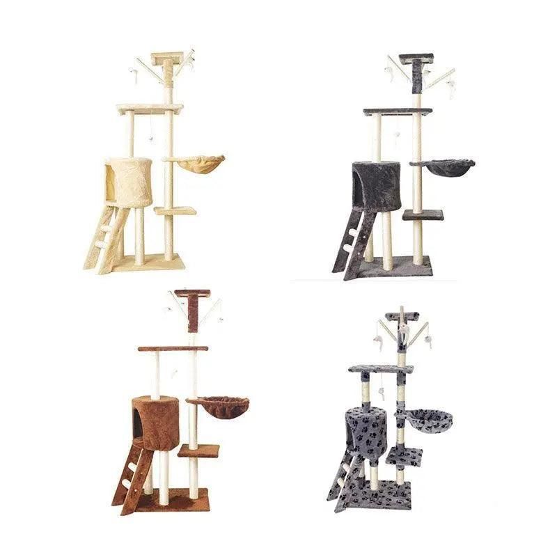 Cat Tree Scratching Post Gym House Condo Scratcher Furniture Tower - Grey