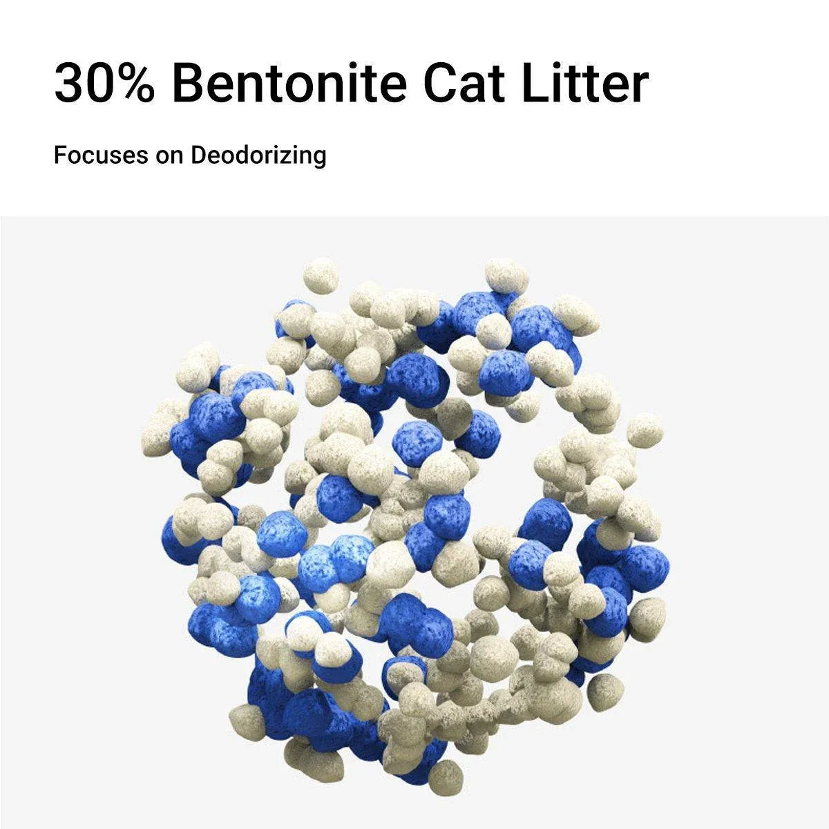 2.4kg Mixed Crushed Bentonite Tofu Cat Litter Cat Litter Deodorant Cat Supplies - 2.4kg*1