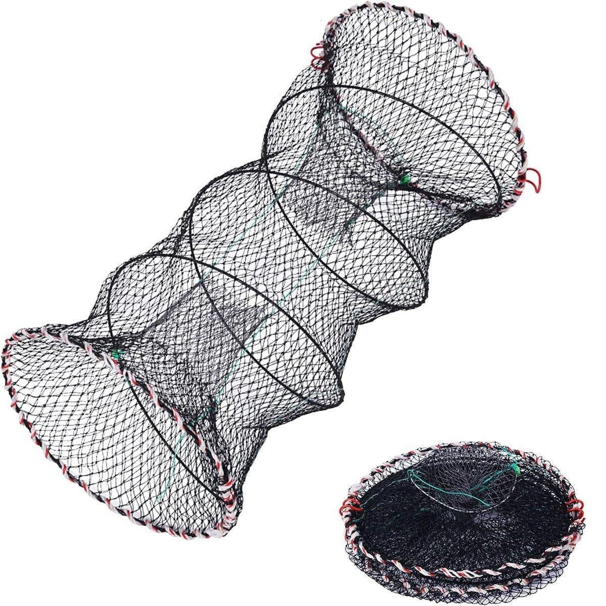 2PCS Shrimp Crab Lobster Fishing Net Fish Trap Cage for Carp Crucian Breeding
