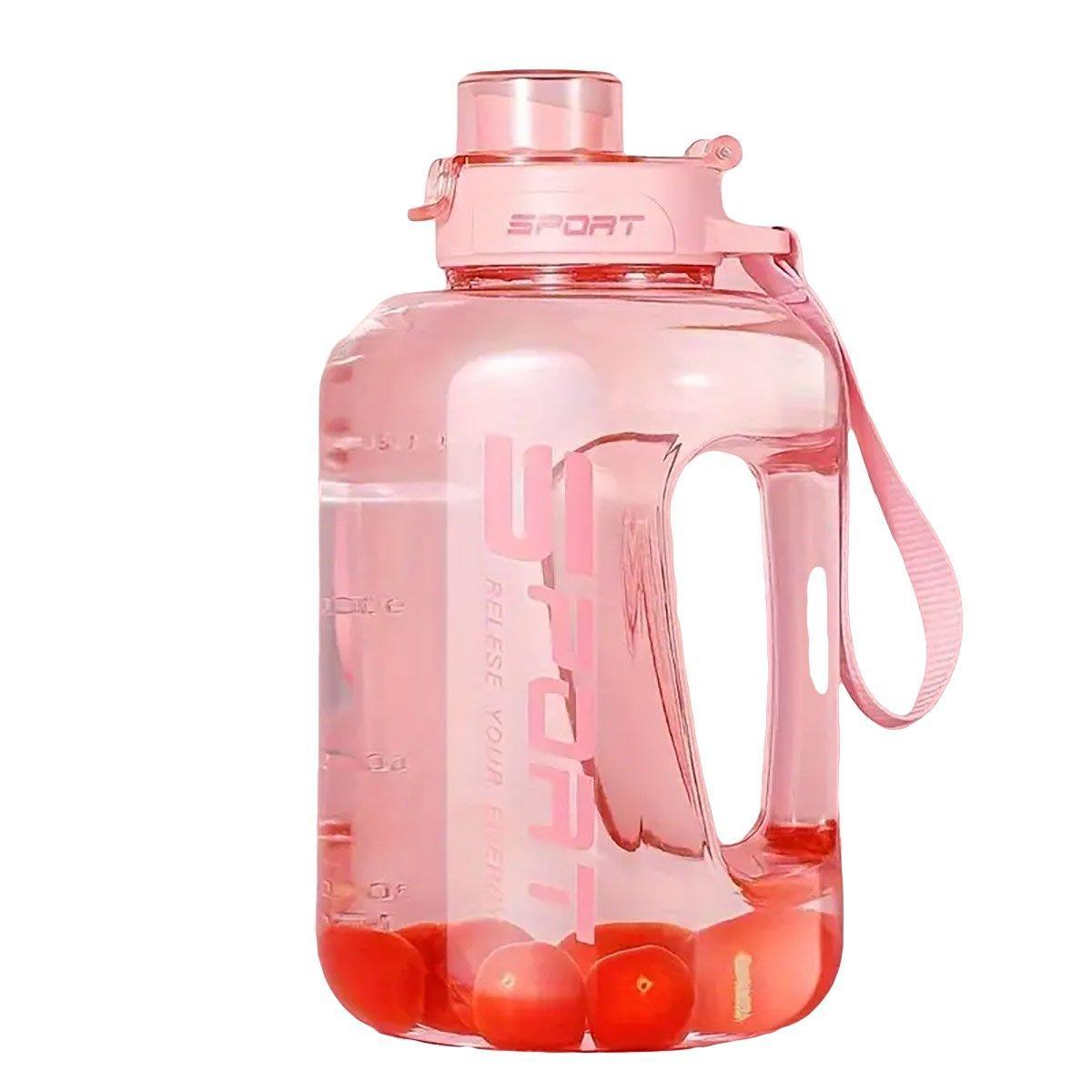 Large Capacity Water Cup Fitness Sports Water Bottle for Gym Outdoor Activities - Black