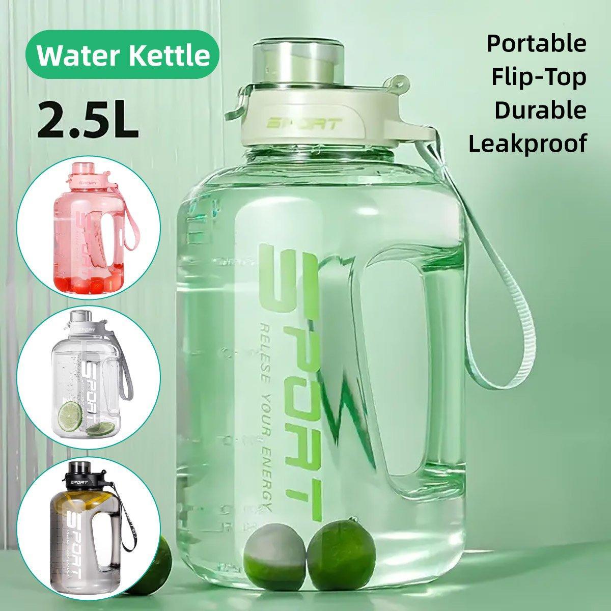 Large Capacity Water Cup Fitness Sports Water Bottle for Gym Outdoor Activities - Pink