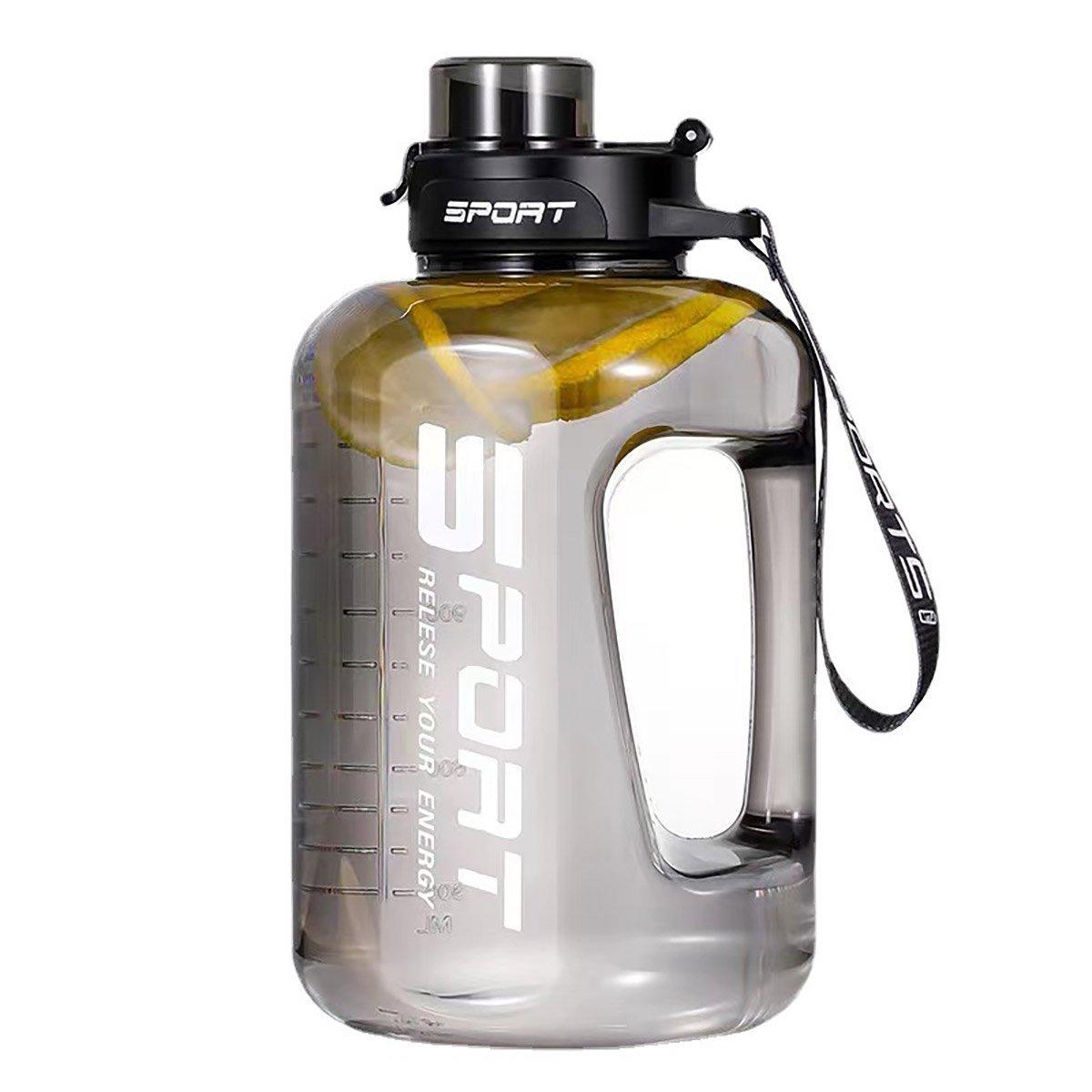 Large Capacity Water Cup Fitness Sports Water Bottle for Gym Outdoor Activities - White