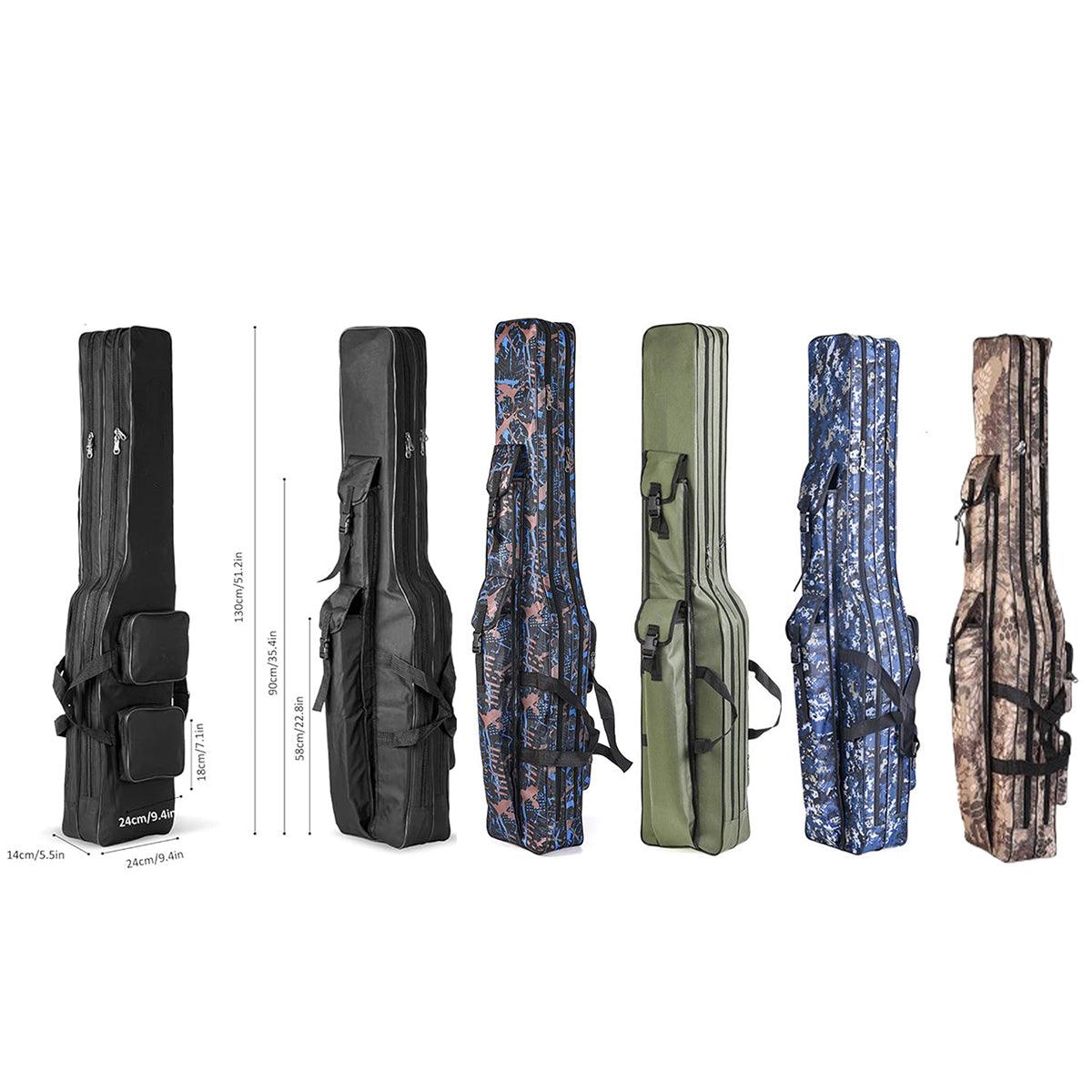 130cm Big Belly Fishing Tackle Bag Rod Storage Carry Case Outdoor Fishing Bag - Snake skin camouflage