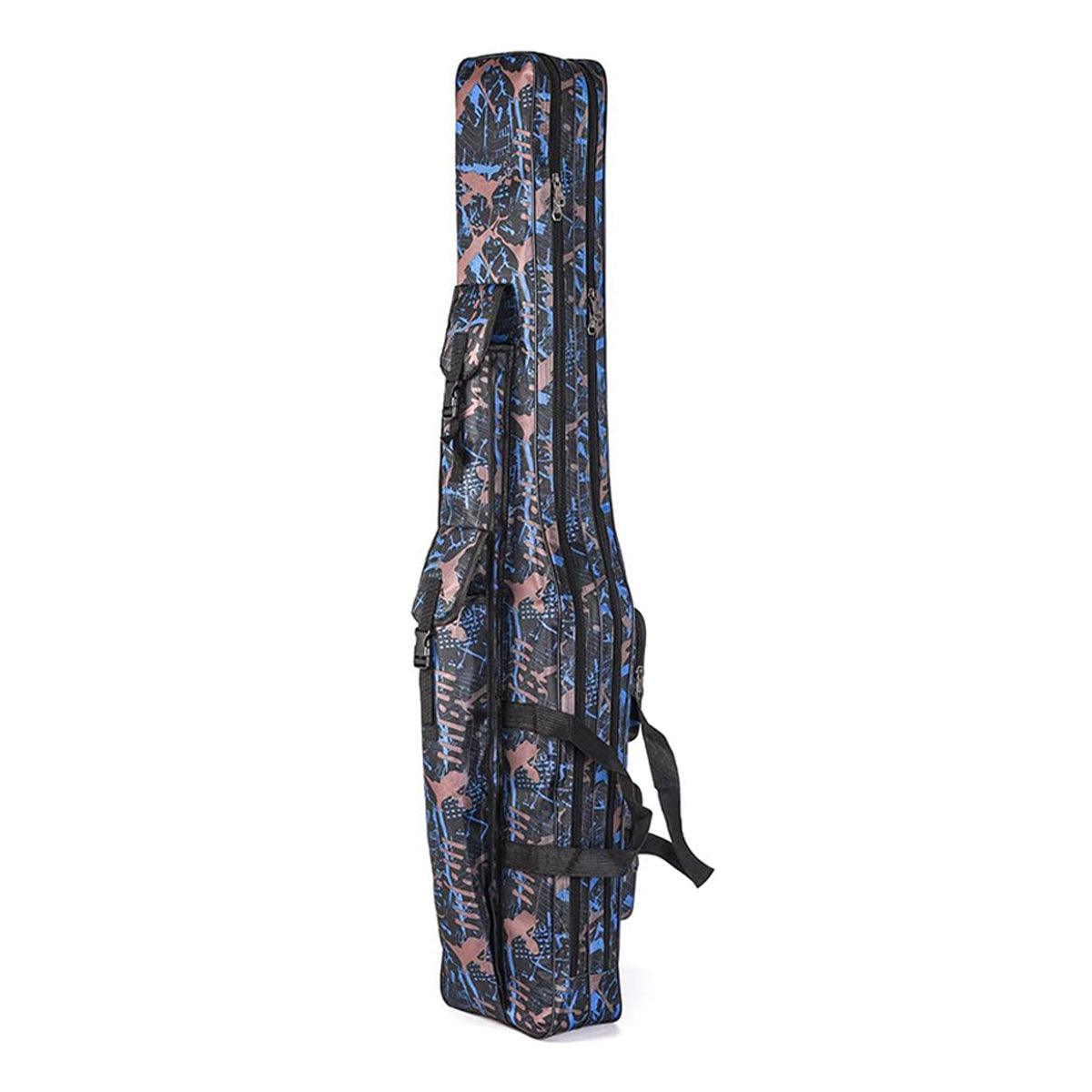 130cm Big Belly Fishing Tackle Bag Rod Storage Carry Case Outdoor Fishing Bag - Snake skin camouflage
