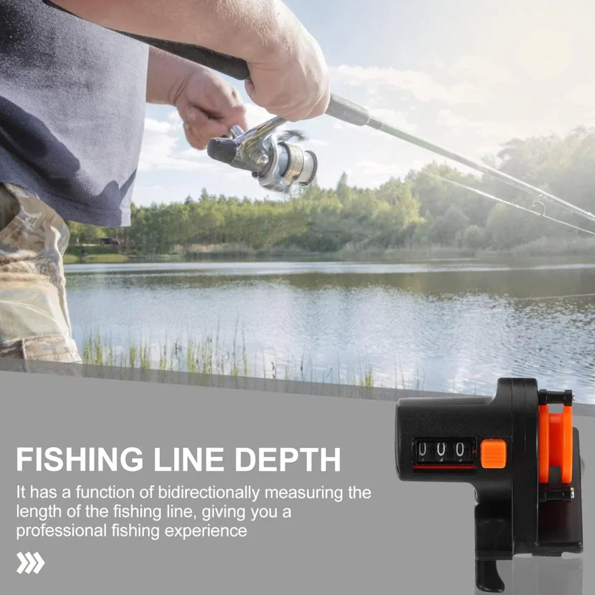Fishing Rod Line Meters Gear Tools Portable Fishing Accessories for Outdoor Use