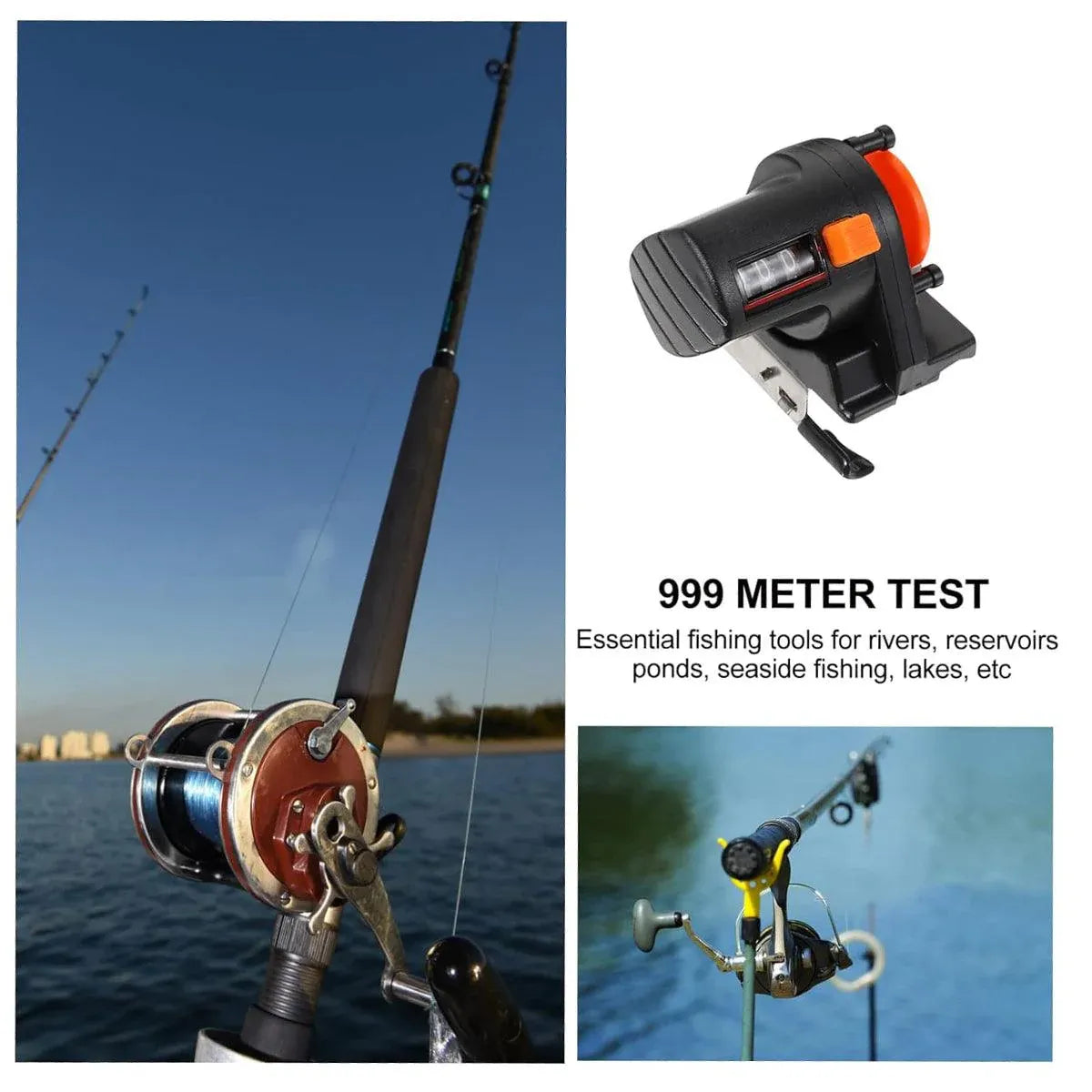 Fishing Rod Line Meters Gear Tools Portable Fishing Accessories for Outdoor Use