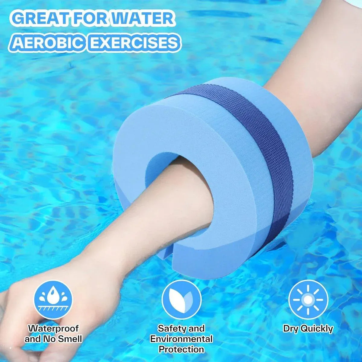 2pcs Swimming Gear Arm Floats Big Buoyancy Water Sports Tie Legs and Feet Rings