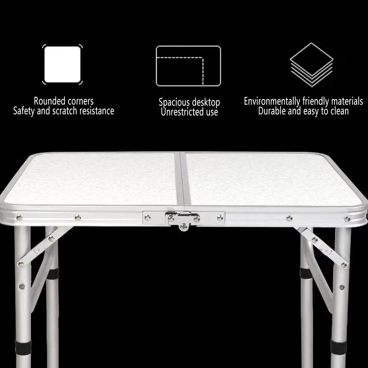 Portable Folding Table Outdoor Picnic Camping Barbecue Lightweight Travel Desk