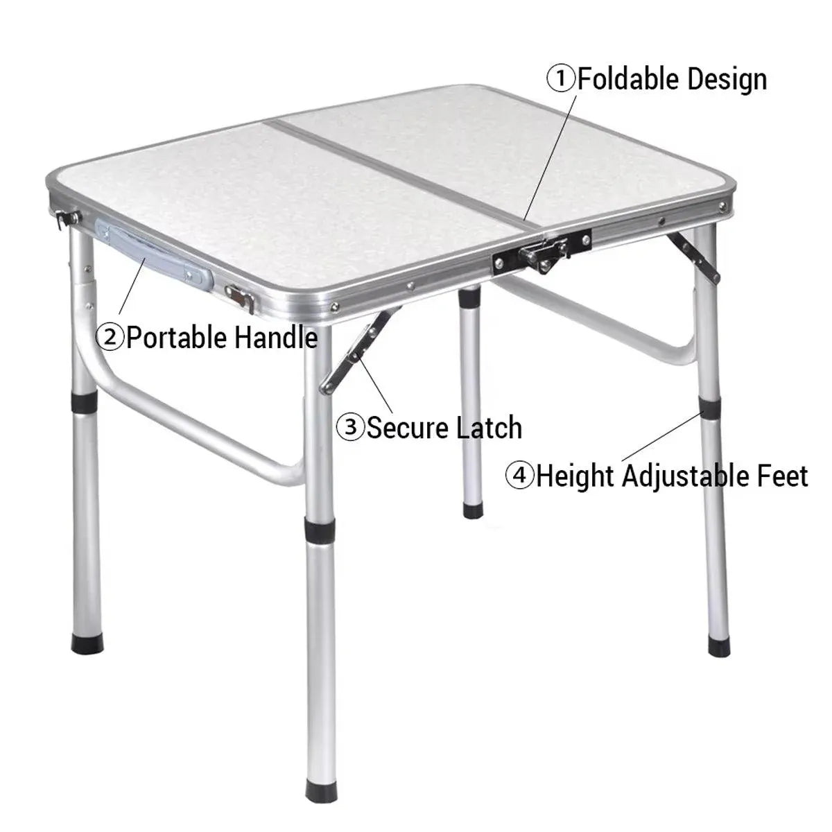 Portable Folding Table Outdoor Picnic Camping Barbecue Lightweight Travel Desk