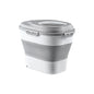 Large Capacity Pet Food Storage Box Foldable Design with Seal Lid - Grey