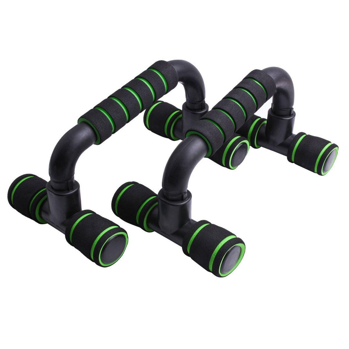 H Shaped Push Up Bars Home Fitness Equipment for Chest Arm Shoulder Training - Blue