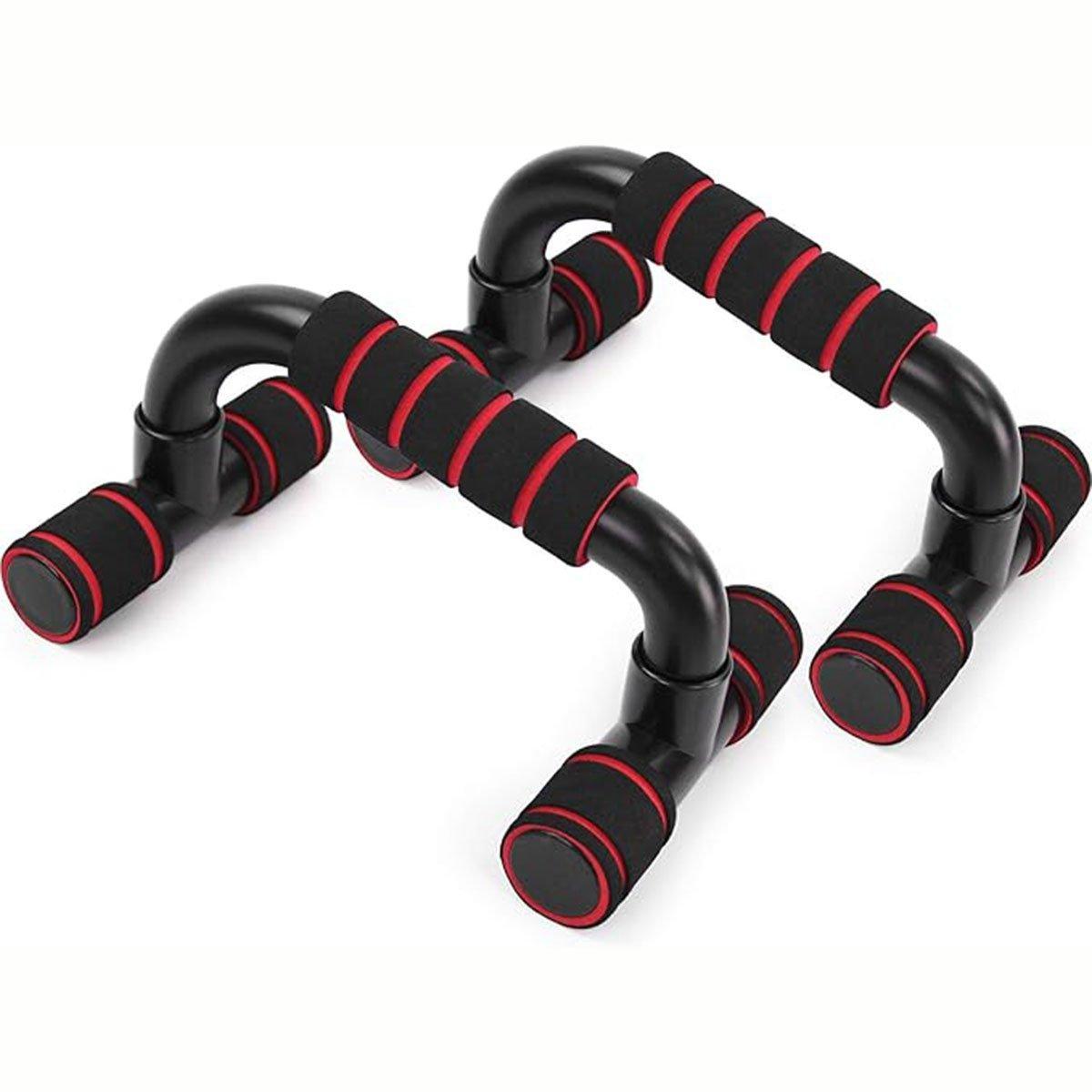H Shaped Push Up Bars Home Fitness Equipment for Chest Arm Shoulder Training - Blue