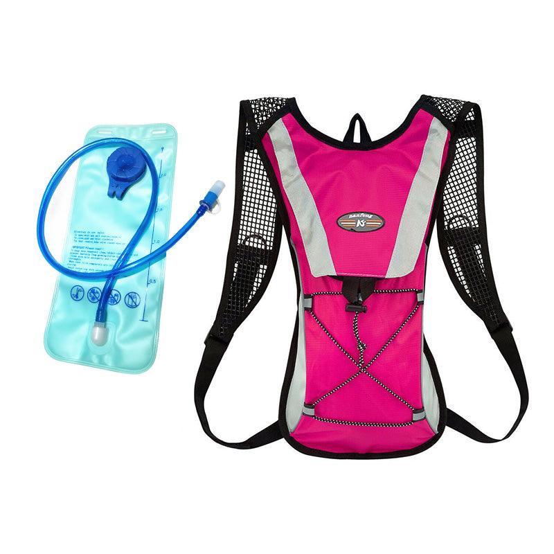Hydration Pack Backpack Bag with 2L Water Bladder for Hiking Camping Cycling Running - Black