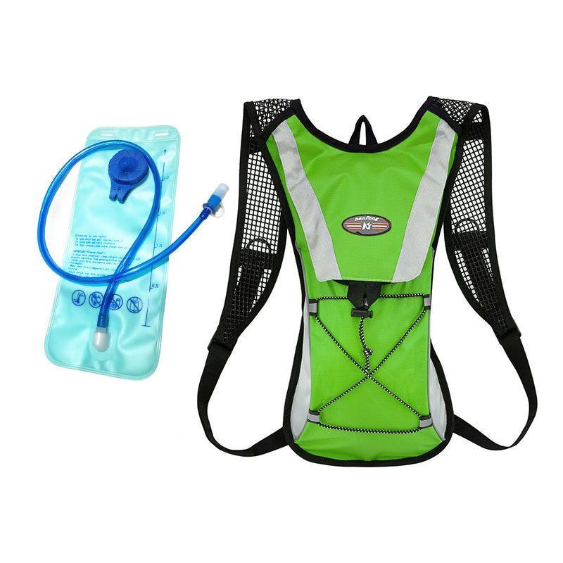 Hydration Pack Backpack Bag with 2L Water Bladder for Hiking Camping Cycling Running - Green