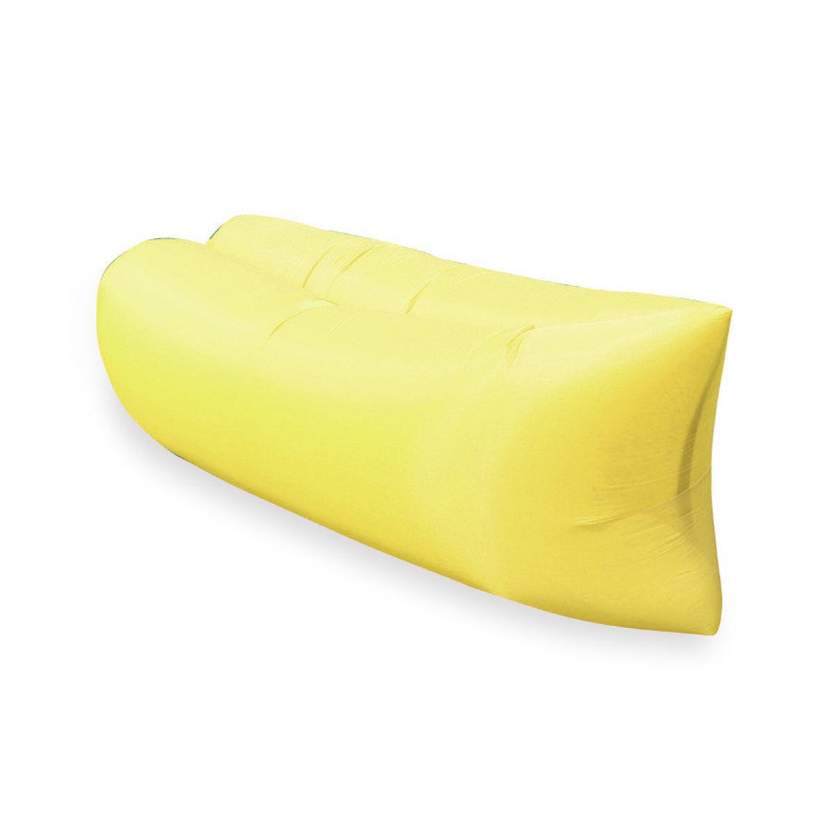 Fast Inflatable Lazy Lounge Air Sofa Bed Camping Beach Hangout Sleeping Bag - Green