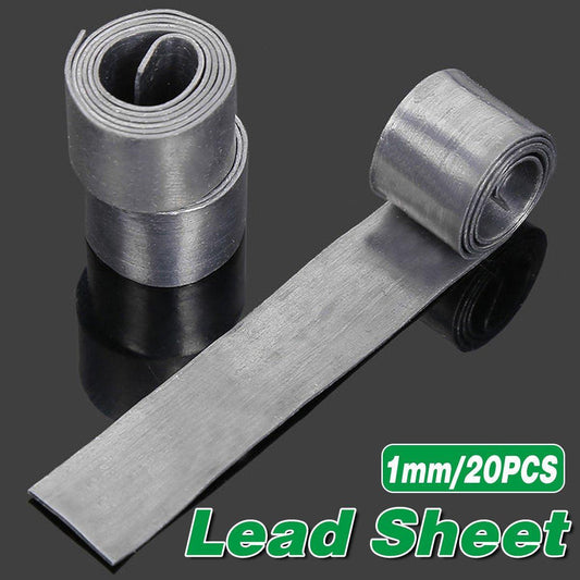 20X Drop Shot Weights Lead Sheet Strip Fishing Supplies Lead Sinker LeadSheeting