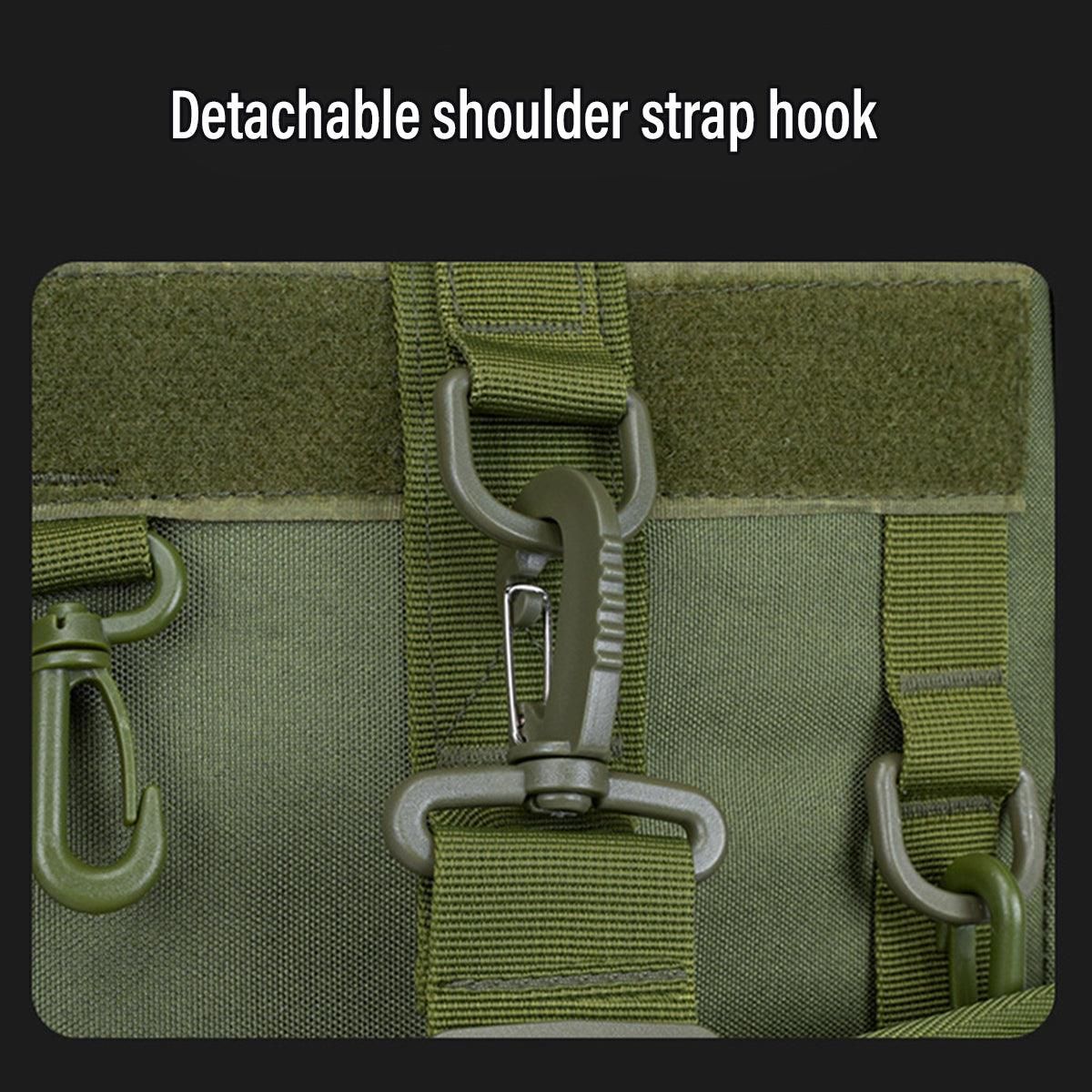 Waterproof Fishing Tackle Bag Large Capacity Multi Functional Shoulder Storage - Khaki Camouflage
