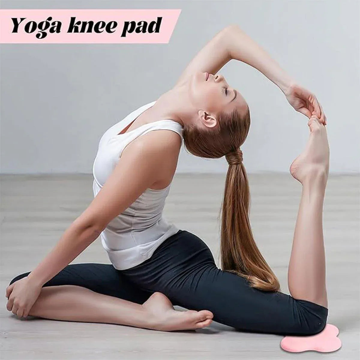 2pcs Thick Yoga Kneeling Mat Knee Cushion for Elbow Support Gym Workout Pad - Blue