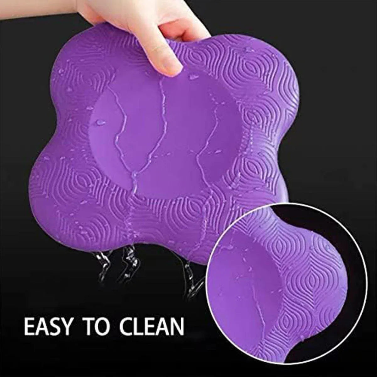 2pcs Thick Yoga Kneeling Mat Knee Cushion for Elbow Support Gym Workout Pad - Blue