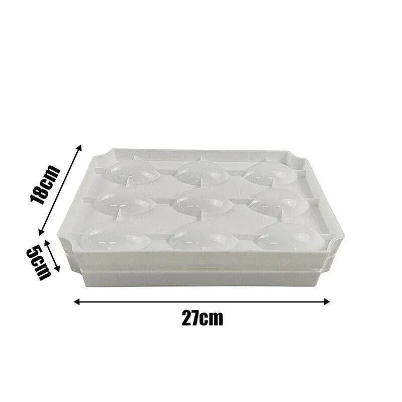 Meatball Maker Manual Meatloaf Mold Kibbeh Maker Press Minced Processor Tool - 9 Holes Clear