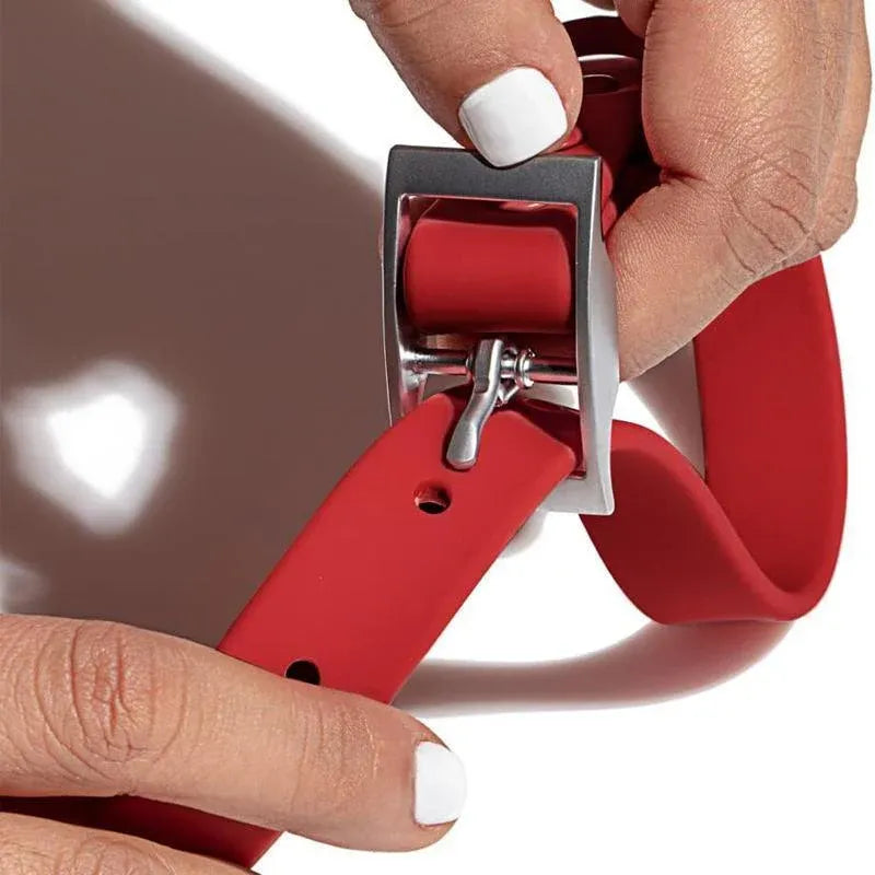 PVC Dog Collar Working Dog Kennels Waterproof Soft Adjustable for Pets M Size - Red