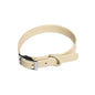 PVC Dog Collar Working Dog Kennels Waterproof Soft Adjustable for Pets M Size - Apricot