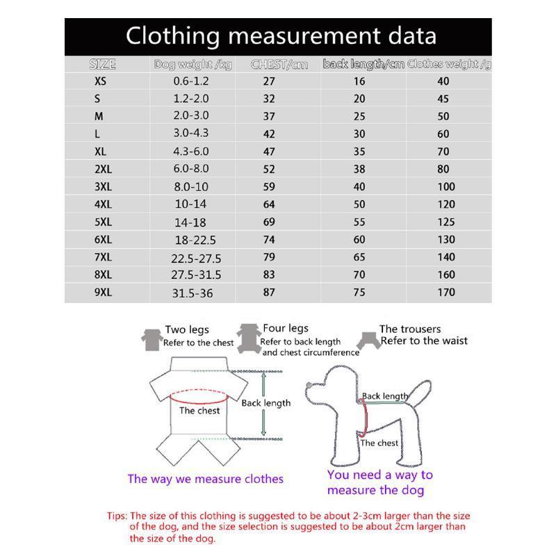 Pet Dog Clothes Hoodie Warm Winter Jumper Puppy Cat Clothing Coat Jacket Shirt - 7XL