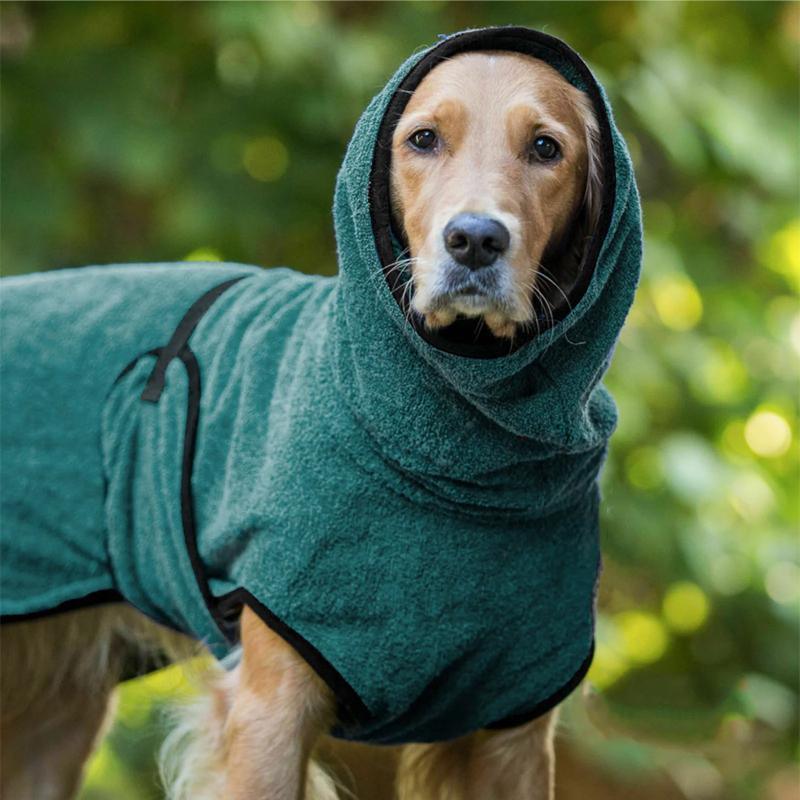 Dog Puppy HoodiesJacket Solid Coat Pet Winter Soft Warm Clothes S-5XL Purple - 4XL