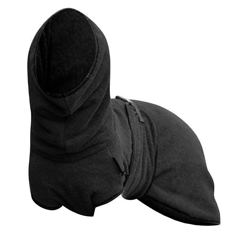 Dog Puppy Hoodies Jacket Solid Coat Pet Winter Soft Warm Clothes S-5XL Black - M