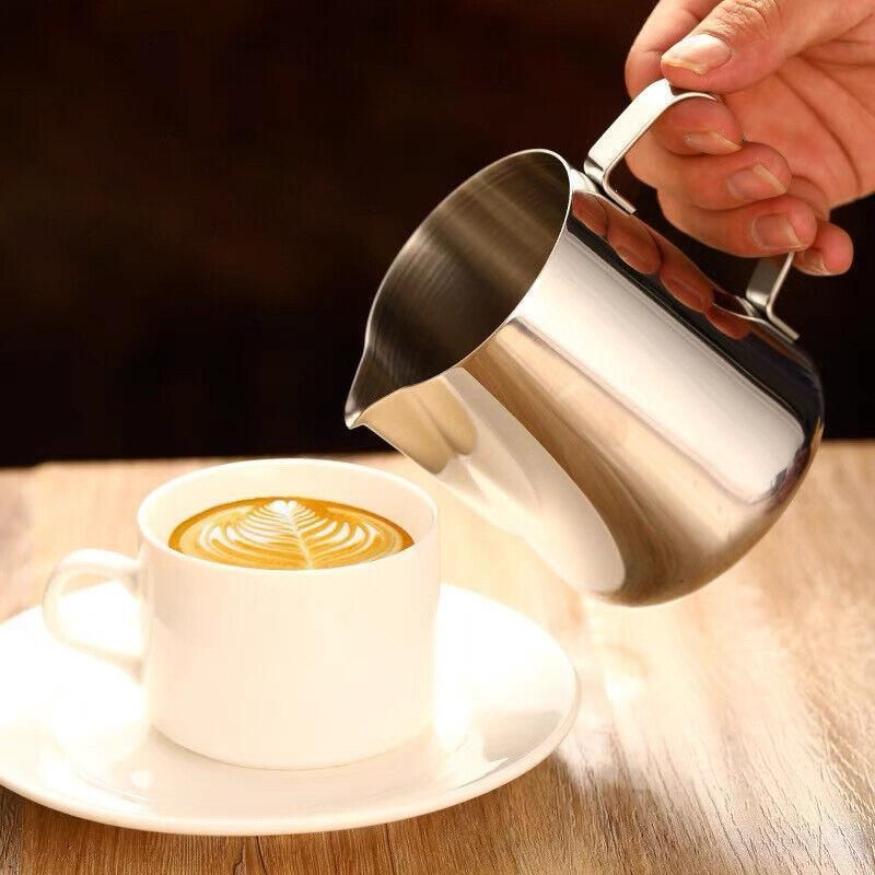 150-1000Ml Stainless Steel Milk Coffee Jug Latte Espresso Frothing Scale Pitcher - 600ML