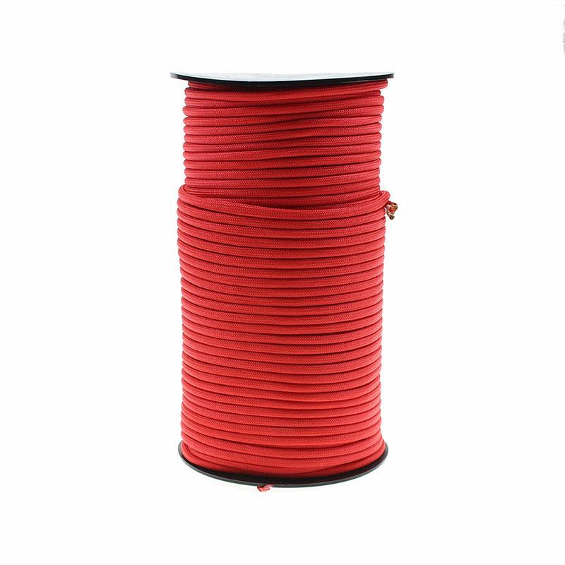 100m Paracord Outdoor Camping Binding Braided Rope Survival Gear Hiking Rope - Green