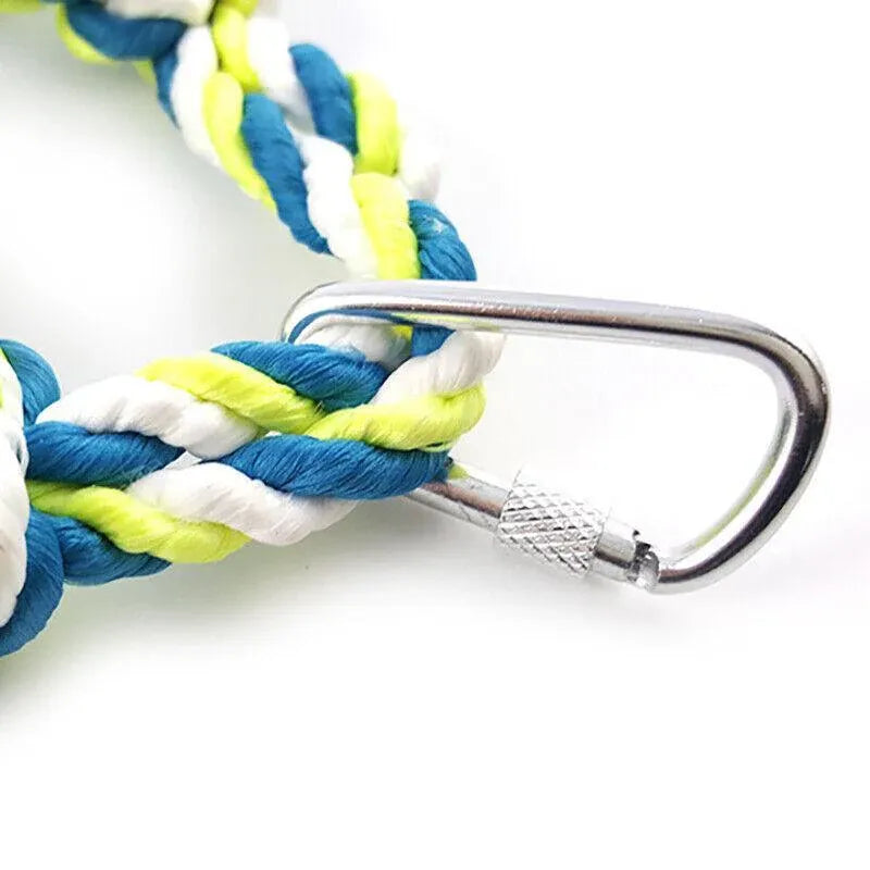 Hanging Climbing Net for Birds and Small Pets Cotton or Hemp Rope Cage Hammock - Cotton Rope