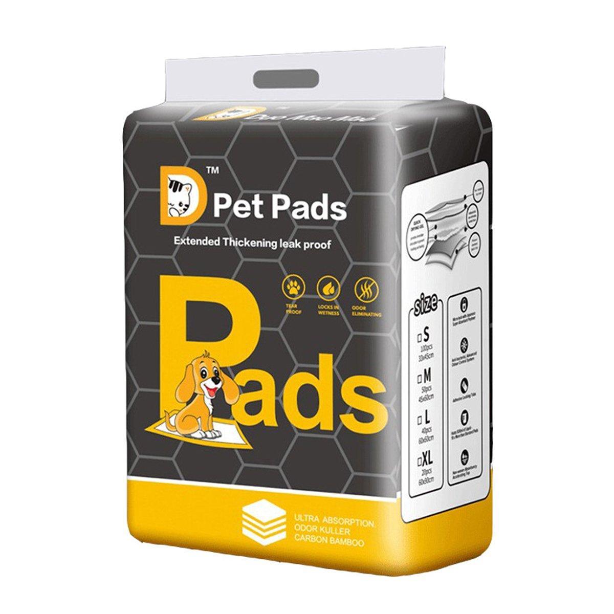 Bamboo Charcoal Deodorant Pet Pads Wholesale for Dogs Cats Fragrant - M-50PCS 45*60cm