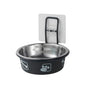 Stainless Steel Pet Bowl Hanging Cat Food Water Bowl Durable for Dogs and Cats - Black-14cm