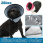 Elizabethan Collar Anti Licking Biting Pet Collar for Cats and Dogs Recovery Use - Grey-Size4