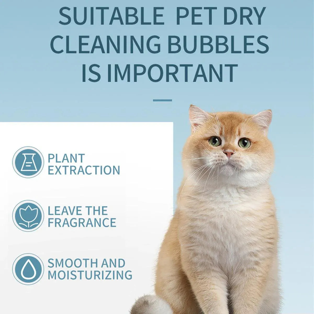 500ml Pet Leave In Dry Cleaning Foam No Rinse Bath Wash for Dogs and Cats