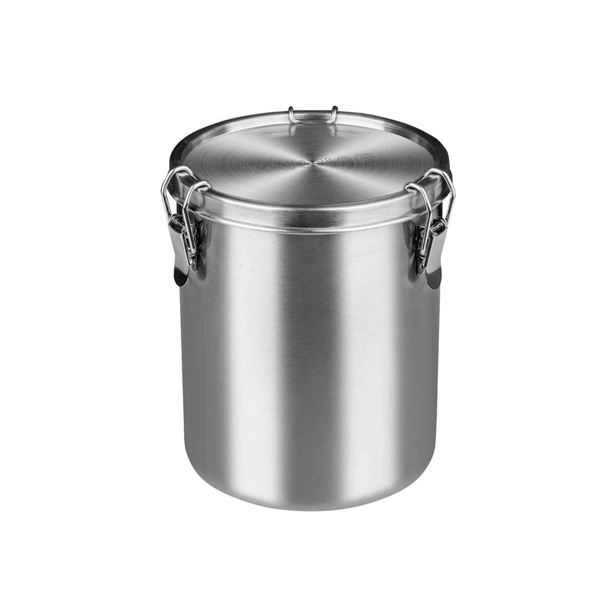 Stainless Steel Pet Food Storage Bucket Dog Cat Grain Container Bin Kitchen - 1600ml