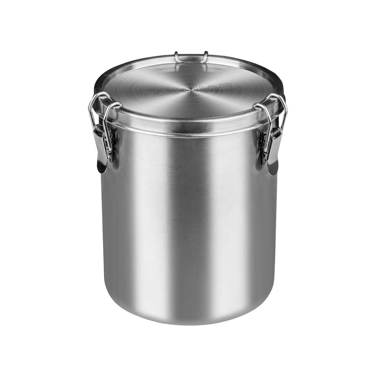Stainless Steel Pet Food Storage Bucket Dog Cat Grain Container Bin Kitchen - 1600ml