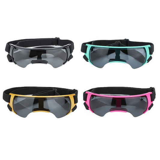 Pet Dog Sunglasses Goggles UV Eye Shield for Small Dogs Outdoor Travel Sunshade - Blue