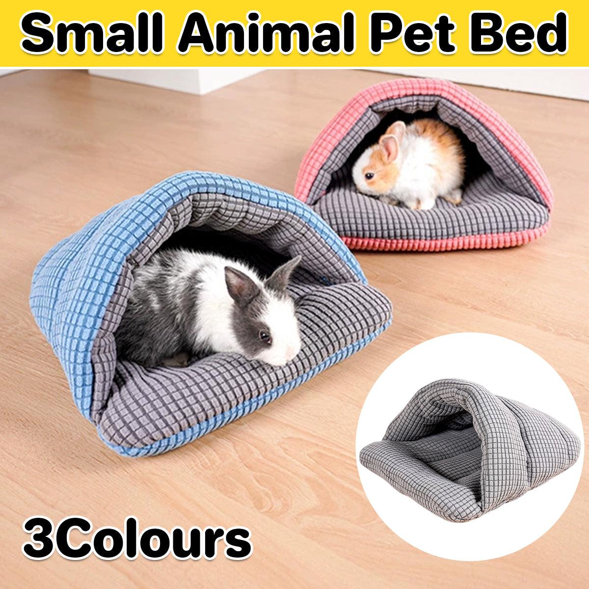 Pet Kennel Sleeping Bag Semi Enclosed Bed for Small Animals Cats and Puppies - Blue